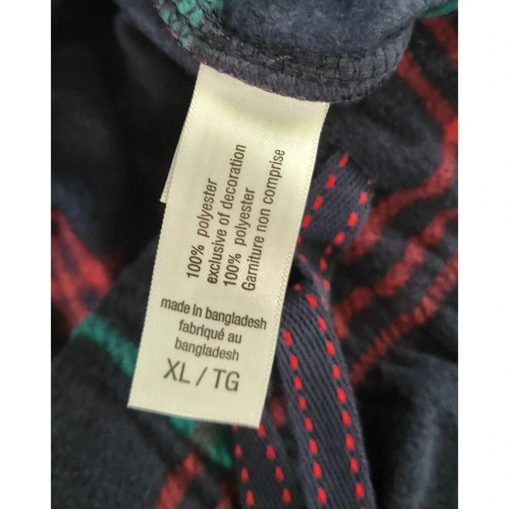 Tommy Bahama Drawstring Waist Sleepwear Men's Fleece Lounge Pants XL Navy Pld...